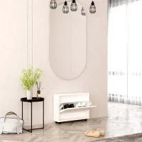 Обувной шкаф Mobildor-Lux LEO Slim 47 x 70 x 16см /White /Белый photo 2