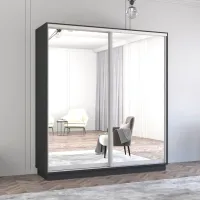 Dulap Mobildor-Lux Fox 190 x 60 x 200 / PAL / Antracit photo 2