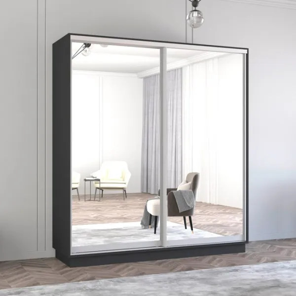 Dulap Mobildor-Lux Fox 220 x 60 x 200 / PAL / Antracit photo 3