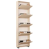 Dulap pentru încălțăminte Mobildor-Lux LEO Slim 203 x 70 x 16 /Sonoma /Sonoma