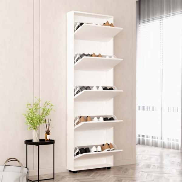 Обувной шкаф Mobildor-Lux LEO Slim 203 x 70 x 16см /White /Белый photo 2 Обувной шкаф Mobildor-Lux LEO Slim 203 x 70 x 16см /White /Белый photo 2