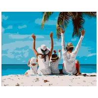 Картина по номерам Strateg Семейный отдых HH003 50 x 40 см / Горизонтальная