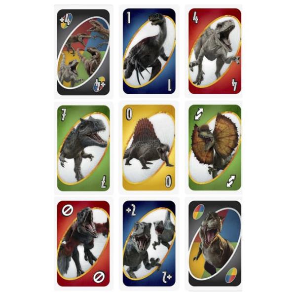 Настольная игра Mattel Jurassic World 7+/ Uno photo 2