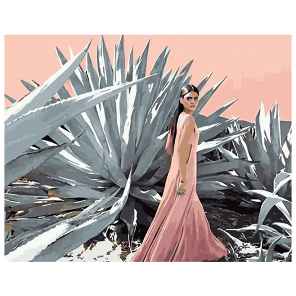 Картина по номерам Strateg Возле алоэ GS1322 50 x 40 см / Горизонтальная photo 1