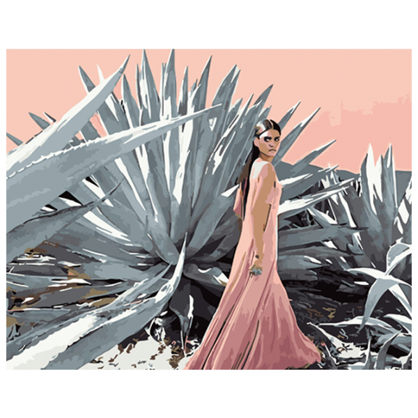 Картина по номерам Strateg Возле алоэ GS1322 50 x 40 см / Горизонтальная photo 1