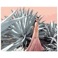 Картина по номерам Strateg Возле алоэ GS1322 50 x 40 см / Горизонтальная