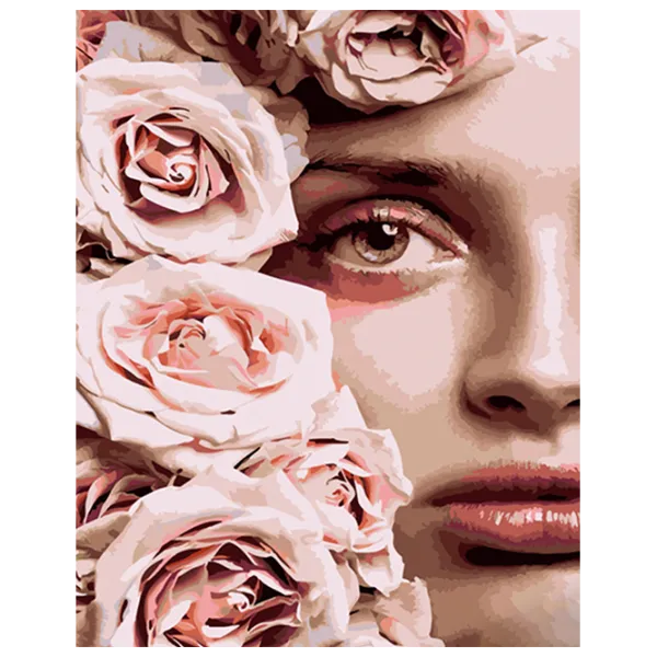 Pictură pe numere Strateg Flori pe față HH050 50 x 40 cm / Verticală photo 1 Pictură pe numere Strateg Flori pe față HH050 50 x 40 cm / Verticală photo 1