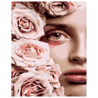 Pictură pe numere Strateg Flori pe față HH050 50 x 40 cm / Verticală
