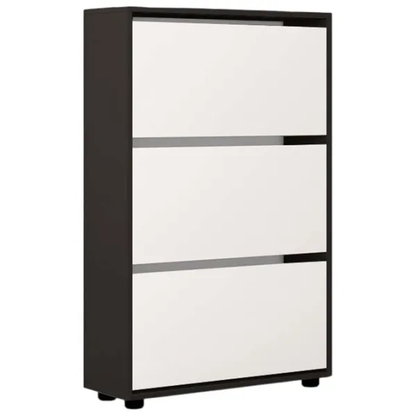 Dulap pentru încălțăminte Mobildor-Lux Leo 125 x 70 x 27 /Anthracite /Anthracite photo 1