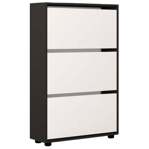 Dulap pentru încălțăminte Mobildor-Lux Leo 125 x 70 x 27 /Anthracite /Anthracite photo 1