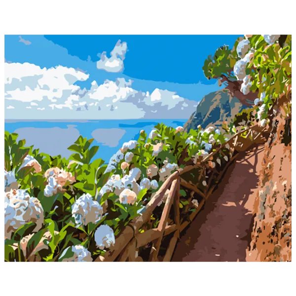 Картина по номерам Strateg Цветы у тропы GS1011 50 x 40 см / Горизонтальная photo 1 Картина по номерам Strateg Цветы у тропы GS1011 50 x 40 см / Горизонтальная photo 1