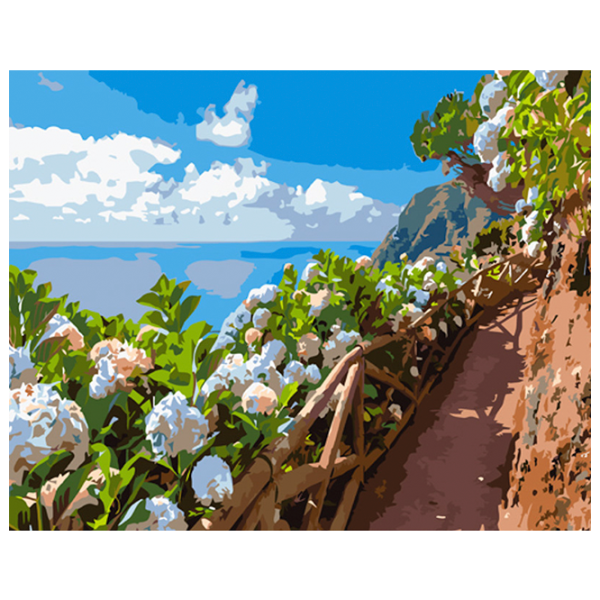 Картина по номерам Strateg Цветы у тропы GS1011 50 x 40 см / Горизонтальная photo 1 Картина по номерам Strateg Цветы у тропы GS1011 50 x 40 см / Горизонтальная photo 1