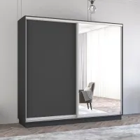 Dulap Mobildor-Lux Fox 220 x 60 x 200 / PAL / Antracit photo 2
