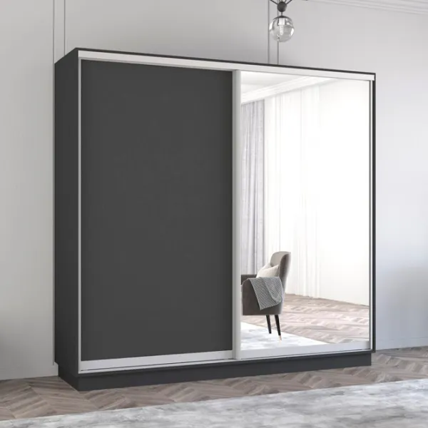 Dulap Mobildor-Lux Fox 220 x 60 x 210 / PAL / Antracit photo 2