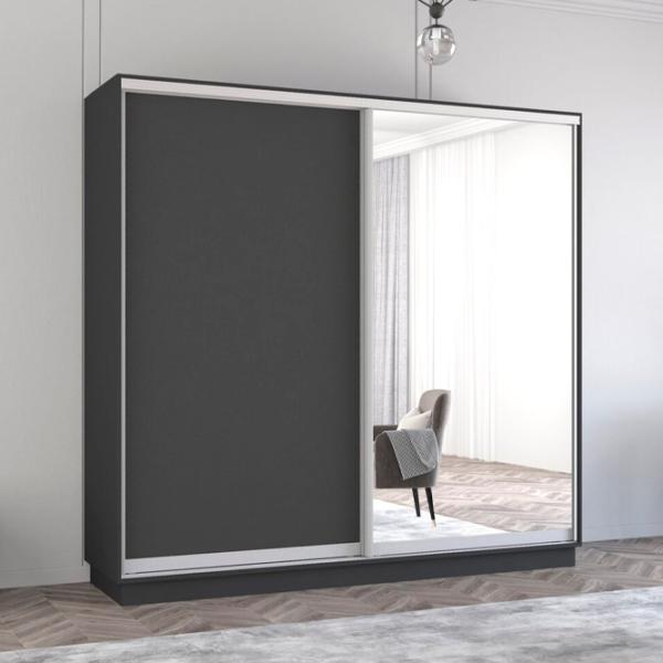Dulap Mobildor-Lux Fox 220 x 60 x 210 / PAL / Antracit photo 2