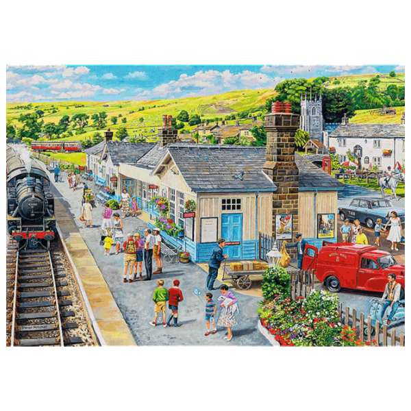 Puzzle Trefl Tea time: Station in the Village 12+/ Количество деталей: 1000 photo 3 Puzzle Trefl Tea time: Station in the Village 12+/ Количество деталей: 1000 photo 3