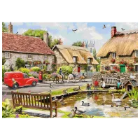 Puzzle Trefl Tea time: Summer in the city 12+/ Numărul de piese: 1000 photo 2