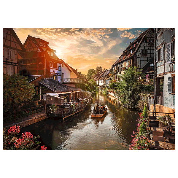 Puzzle Trefl Little Venice in Colmar, France 12+/ Numărul de piese: 1000 photo 2