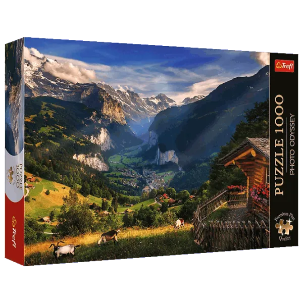 Puzzle Trefl Lauterbrunnen Valley, Switzerland 12+/ Numărul de piese: 1000 photo 1 Puzzle Trefl Lauterbrunnen Valley, Switzerland 12+/ Numărul de piese: 1000 photo 1