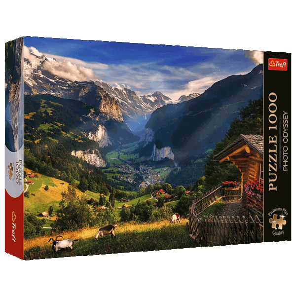 Puzzle Trefl Lauterbrunnen Valley, Switzerland 12+/ Numărul de piese: 1000 photo 1 Puzzle Trefl Lauterbrunnen Valley, Switzerland 12+/ Numărul de piese: 1000 photo 1