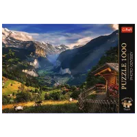 Puzzle Trefl Lauterbrunnen Valley, Switzerland 12+/ Numărul de piese: 1000 photo 3