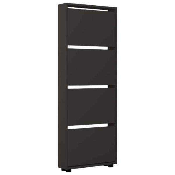 Dulap pentru încălțăminte Mobildor-Lux LEO Slim 164 x 80 x 16 /Anthracite /Anthracite photo 1 Dulap pentru încălțăminte Mobildor-Lux LEO Slim 164 x 80 x 16 /Anthracite /Anthracite photo 1