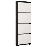 Dulap pentru încălțăminte Mobildor-Lux LEO Slim 164 x 80 x 16 /Anthracite /Anthracite