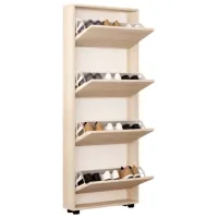 Dulap pentru încălțăminte Mobildor-Lux LEO Slim 164 x 80 x 16 /Sonoma /Sonoma