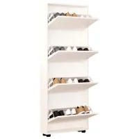 Dulap pentru încălțăminte Mobildor-Lux LEO Slim 164 x 80 x 16 /White /White