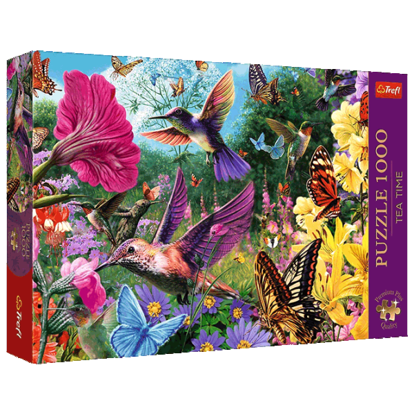 Puzzle Trefl Tea Time: The Hummingbird Garden 12+/ Numărul de piese: 1000 photo 1