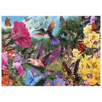 Puzzle Trefl Tea Time: The Hummingbird Garden 12+/ Количество деталей: 1000 photo 2