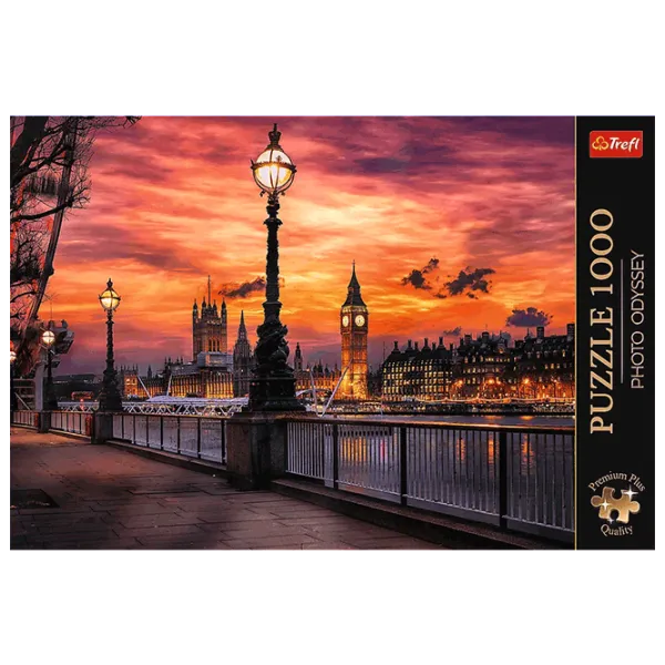Puzzle Trefl Big Ben, London 12+/ Numărul de piese: 1000 photo 3 Puzzle Trefl Big Ben, London 12+/ Numărul de piese: 1000 photo 3