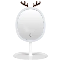 Зеркало для макияжа LED Mirror Antler Односторонняя / Белый