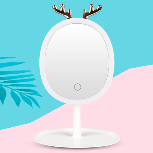 Oglindă de machiaj LED Mirror Antler Unilateral / White photo 2