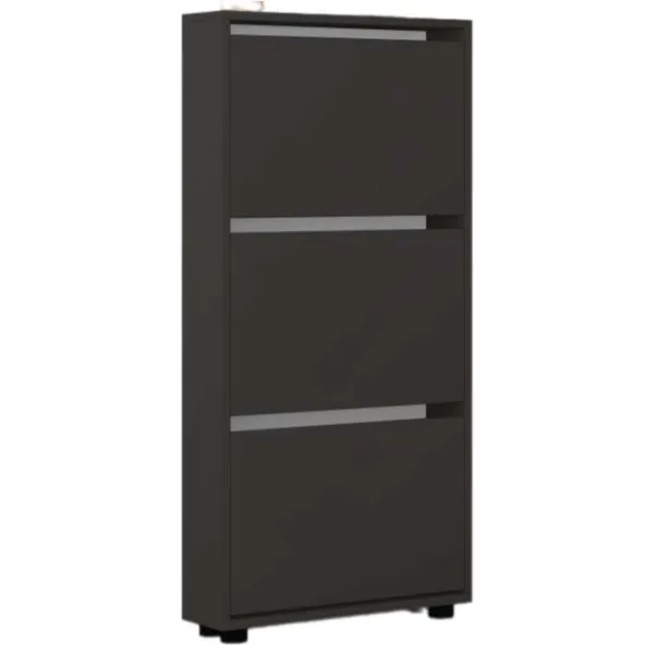 Обувной шкаф Mobildor-Lux LEO Slim 125 x 80 x 16см /Anthracite /Антрацит photo 1 Обувной шкаф Mobildor-Lux LEO Slim 125 x 80 x 16см /Anthracite /Антрацит photo 1