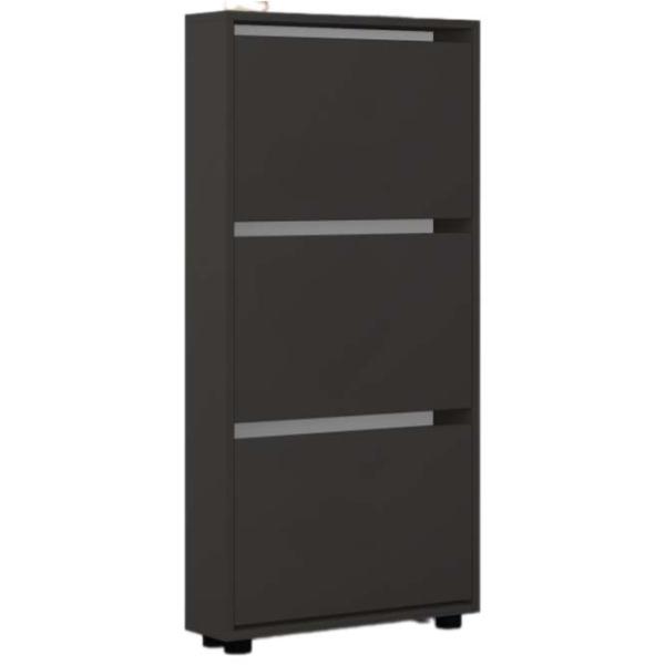 Обувной шкаф Mobildor-Lux LEO Slim 125 x 80 x 16см /Anthracite /Антрацит photo 1 Обувной шкаф Mobildor-Lux LEO Slim 125 x 80 x 16см /Anthracite /Антрацит photo 1