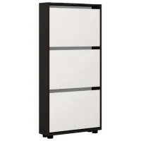 Dulap pentru încălțăminte Mobildor-Lux LEO Slim 125 x 80 x 16 /Anthracite /Anthracite