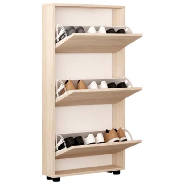 Обувной шкаф Mobildor-Lux LEO Slim 125 x 80 x 16см /Sonoma /Сонома photo 1