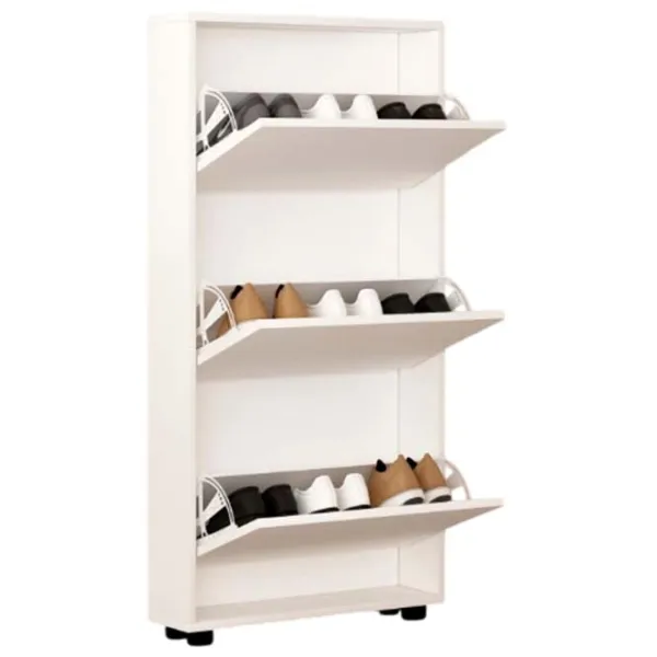 Dulap pentru încălțăminte Mobildor-Lux LEO Slim 125 x 80 x 16 /White /White photo 1 Dulap pentru încălțăminte Mobildor-Lux LEO Slim 125 x 80 x 16 /White /White photo 1