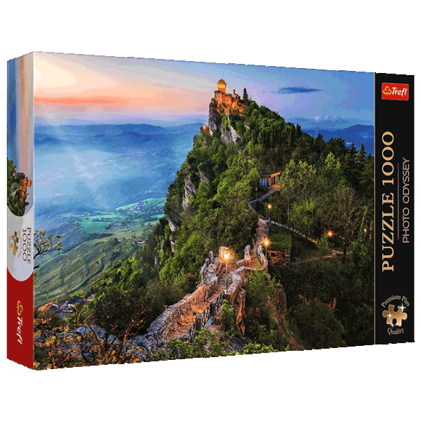 Puzzle Trefl Cesta Tower, San Marino 12+/ Numărul de piese: 1000 photo 1