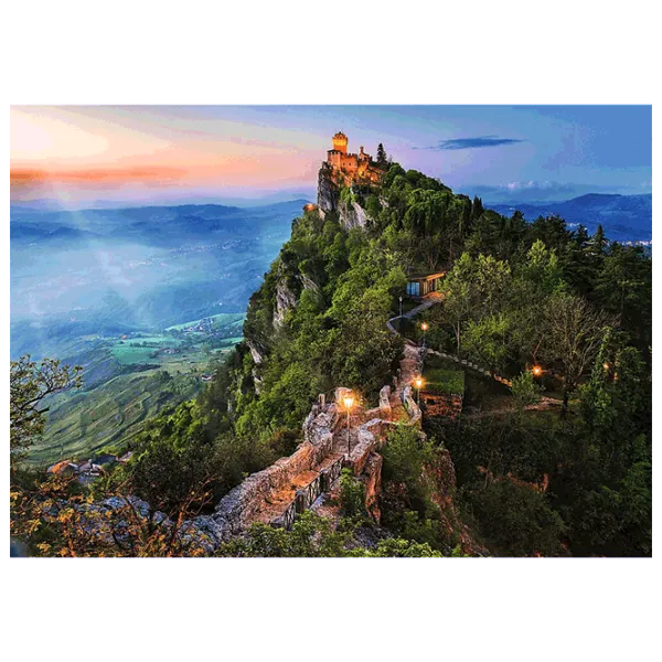 Puzzle Trefl Cesta Tower, San Marino 12+/ Numărul de piese: 1000 photo 2