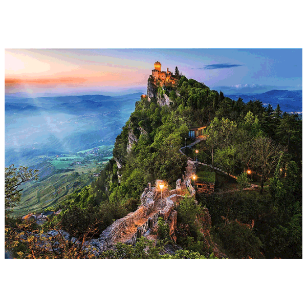 Puzzle Trefl Cesta Tower, San Marino 12+/ Numărul de piese: 1000 photo 2