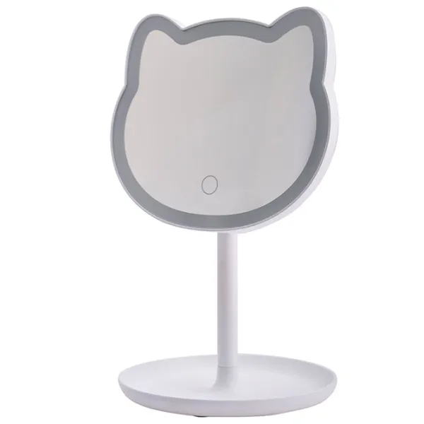 Oglindă de machiaj LED Mirror Cat Makeup Unilateral / White photo 4