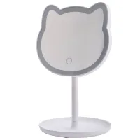 Oglindă de machiaj LED Mirror Cat Makeup Unilateral / White photo 4