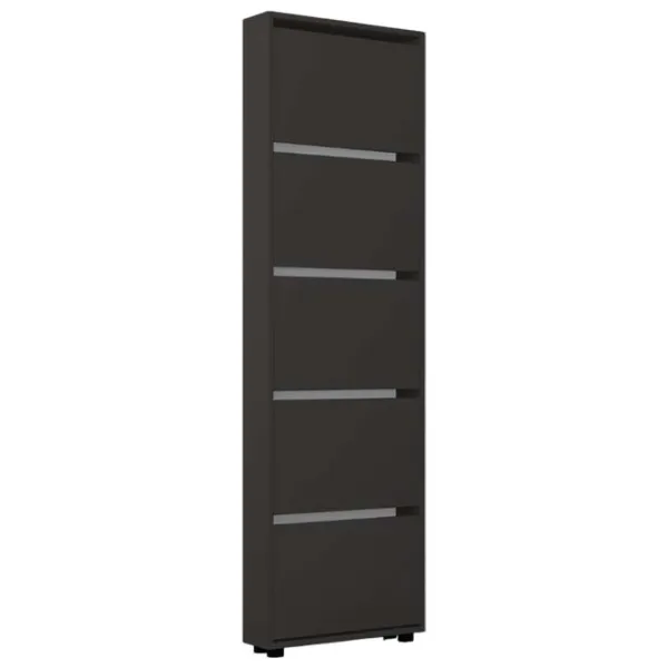 Dulap pentru încălțăminte Mobildor-Lux LEO Slim 203 x 80 x 16 /Anthracite /Anthracite photo 1 Dulap pentru încălțăminte Mobildor-Lux LEO Slim 203 x 80 x 16 /Anthracite /Anthracite photo 1