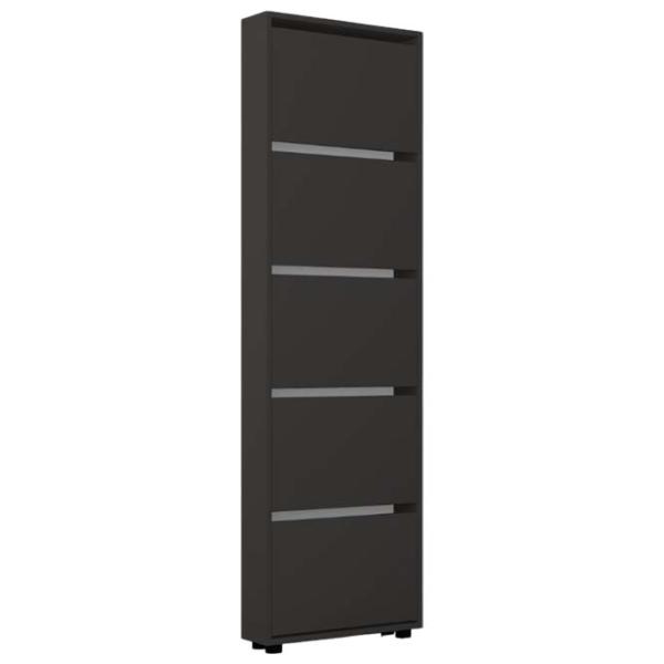 Dulap pentru încălțăminte Mobildor-Lux LEO Slim 203 x 80 x 16 /Anthracite /Anthracite photo 1 Dulap pentru încălțăminte Mobildor-Lux LEO Slim 203 x 80 x 16 /Anthracite /Anthracite photo 1