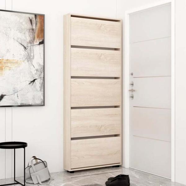 Dulap pentru încălțăminte Mobildor-Lux LEO Slim 203 x 80 x 16 /Sonoma /Sonoma photo 2 Dulap pentru încălțăminte Mobildor-Lux LEO Slim 203 x 80 x 16 /Sonoma /Sonoma photo 2