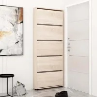 Обувной шкаф Mobildor-Lux LEO Slim 203 x 80 x 16см /Sonoma /Сонома photo 2