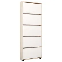 Dulap pentru încălțăminte Mobildor-Lux LEO Slim 203 x 80 x 16 /Sonoma /Sonoma