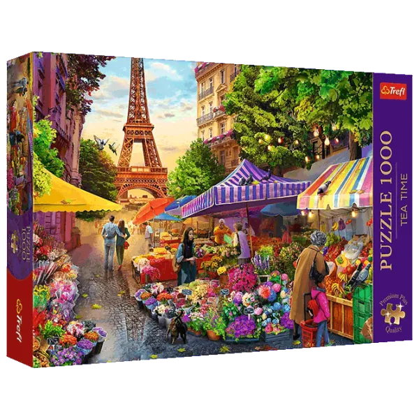 Puzzle Trefl Tea Time: Flower Market, Paris 12+/ Numărul de piese: 1000 photo 1 Puzzle Trefl Tea Time: Flower Market, Paris 12+/ Numărul de piese: 1000 photo 1